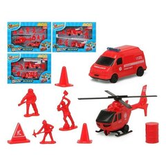 Transportlīdzekļu rotaļu komplekts, sarkans cena un informācija | Rotaļlietas zēniem | 220.lv