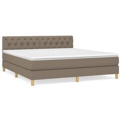 Кровать с пружинами/матрасом, темно-серая, 160x200 см цена и информация | Кровати | 220.lv
