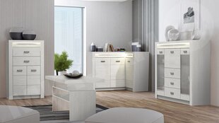Комплект мебели NADIA II-kraft bialy цена и информация | Шкафчики в гостиную | 220.lv