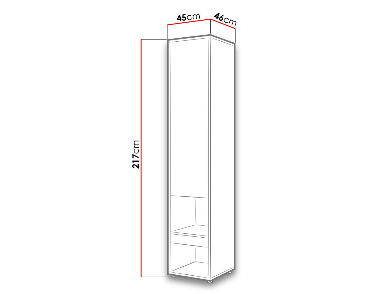 Papildu skapis BED-CONCEPT BC-07 cena un informācija | Skapīši viesistabai | 220.lv