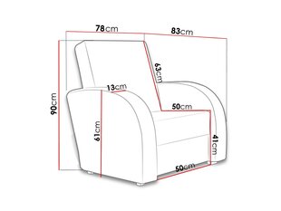 Atpūtas krēsls Perfect II Soft 020 (grafīts) + Lux 24 cena un informācija | Atpūtas krēsli | 220.lv