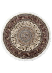 Paklājs Qum 2007A Cream-Bordo Round, 160x160 cm cena un informācija | Paklāji | 220.lv