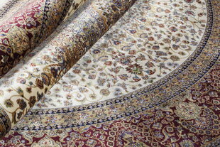 Paklājs Qum 2007A Cream-Bordo Round, 160x160 cm cena un informācija | Paklāji | 220.lv