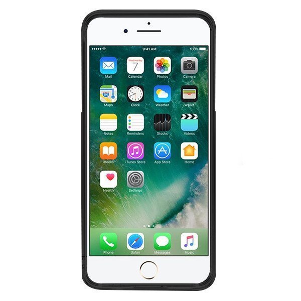 Mocco Smart Wallet Case Eko Ādas Apvalks Telefonam - Vizitkāršu Maks Priekš Apple iPhone 7 / iPhone 8 Melns цена и информация | Telefonu vāciņi, maciņi | 220.lv