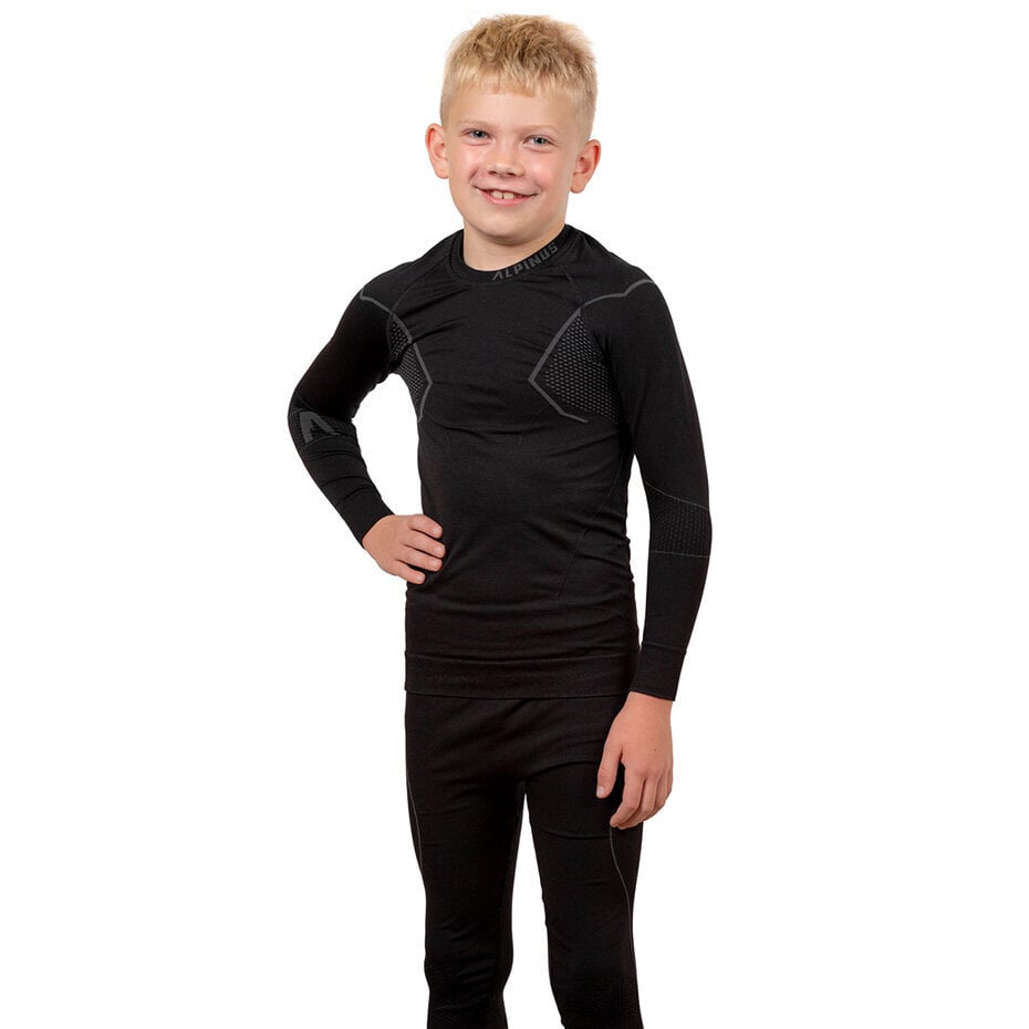 Termo apģērbs bērniem Alpinus Active Set GT43204, melnbalts cena un informācija | Zēnu apakšveļa | 220.lv