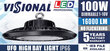 LED UFO 100W ar PHILIPS diodēm un LIFUD draiveri / 16000 lm / 4000K / LED NOLIKTAVU UN RAŽOTNES GAISMEKLIS / DIMMABLE 1-10V / NEMIRGO cena un informācija | Iebūvējamās lampas, LED paneļi | 220.lv