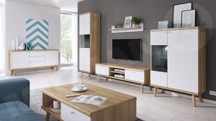 Комплект мебели PRIME I-dąb riviera / biały цена и информация | Шкафчики в гостиную | 220.lv