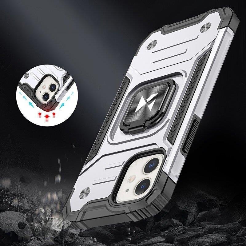 Wozinsky Ring Armor piemērots iPhone 14, sudrabains цена и информация | Telefonu vāciņi, maciņi | 220.lv