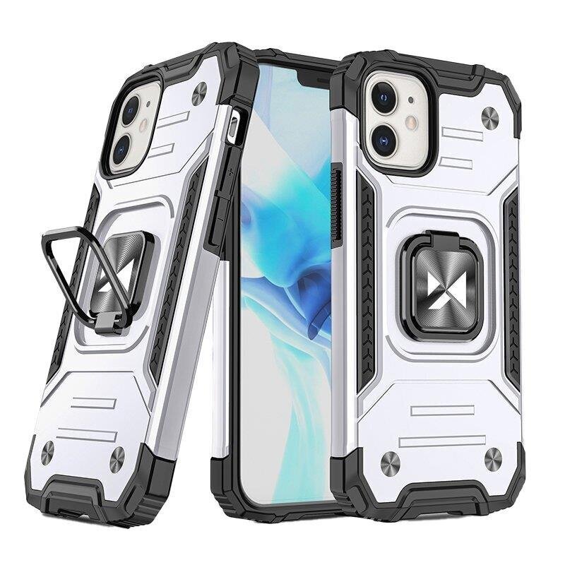 Wozinsky Ring Armor piemērots iPhone 14, sudrabains цена и информация | Telefonu vāciņi, maciņi | 220.lv