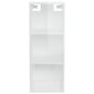 vidaXL sienas skapītis, balts, 34,5x32,5x90 cm, inženierijas koks cena un informācija | Plaukti | 220.lv