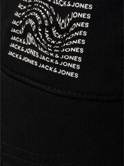 Jack & Jones vīriešu cepure 12225099*02, melns 5715320353730 cena un informācija | Vīriešu cepures, šalles, cimdi | 220.lv