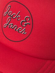 Мужская кепка Jack & Jones, 12225708*02, красный/черный цвет, 5715321232379 цена и информация | Мужские шарфы, шапки, перчатки | 220.lv