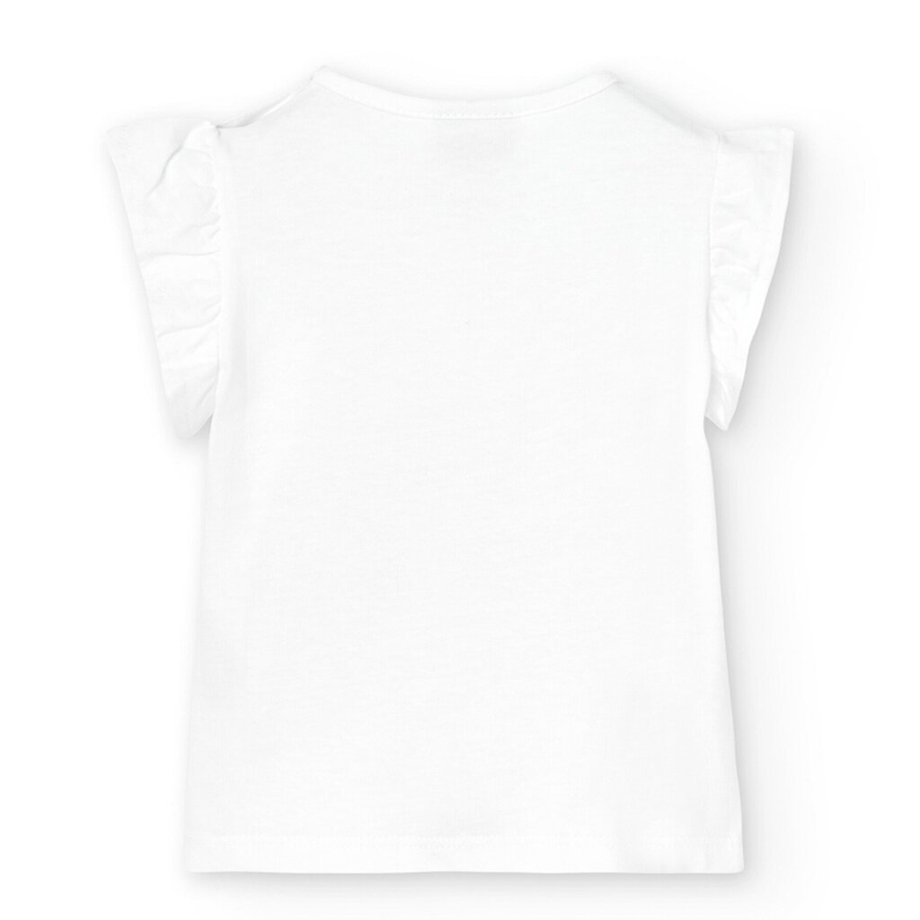 Boboli bērnu t-krekls 236067*1100, balts 8445470218869 cena un informācija | Krekli, bodiji, blūzes meitenēm | 220.lv