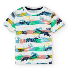 Детская футболка Boboli, белый, 316055*9134, 8445470232780 цена и информация | Рубашки для мальчиков | 220.lv
