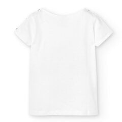 Boboli bērnu t-krekls 446059*1100, balts 8445470208952 цена и информация | Рубашки для девочек | 220.lv