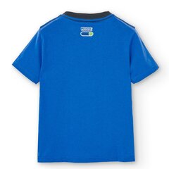 Детская футболка Boboli 506214*2548, синяя, 8445470179771 цена и информация | Рубашки для мальчиков | 220.lv