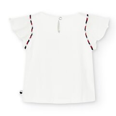 Boboli bērnu t-krekls 706193*1100, balts 8445470198024 цена и информация | Рубашки для девочек | 220.lv