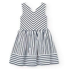 Детское платье Boboli 726319*9105, белое/темно-синее, 8445470210320 цена и информация | Платья для девочек | 220.lv