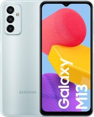 Samsung Galaxy M13, 4/128GB, Dual SIM, Light Blue cena un informācija | Mobilie telefoni | 220.lv