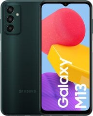 Samsung Galaxy M13, 4/128GB, Dual SIM, Green cena un informācija | Mobilie telefoni | 220.lv