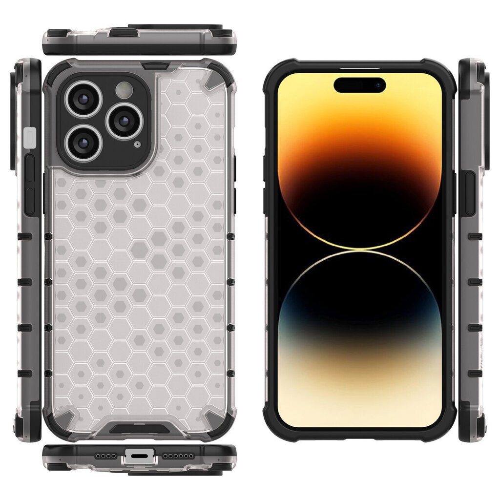 Hurtel Honeycomb piemērots iPhone 14 Pro, melns цена и информация | Telefonu vāciņi, maciņi | 220.lv