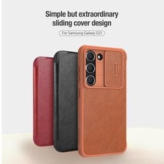 Nillkin Qin Book PRO Case for Samsung Galaxy S23 Black cena un informācija | Telefonu vāciņi, maciņi | 220.lv