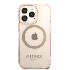 Guess Translucent MagSafe Compatible Case for iPhone 13 Pro Max Pink цена и информация | Чехлы для телефонов | 220.lv