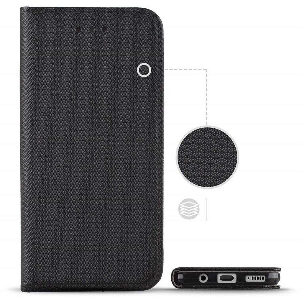 Fusion Magnet Case grāmatveida maks telefonam Xiaomi 12T | 12T Pro melns cena un informācija | Telefonu vāciņi, maciņi | 220.lv