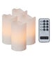 Dekoratīvo LED sveču komplekts ar tālvadības pulti, 4 gab. цена и информация | Sveces un svečturi | 220.lv