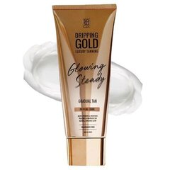 Крем для автозагара Dripping Gold Glowing Steady Gradual Tan Medium/Dark, 200 мл цена и информация | Кремы для автозагара | 220.lv