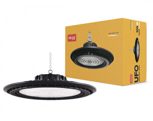 Светильник для складов и производств 100W / LED HIGHBAY / LED UFO 100W OLLO Premuim+ / UGR15 / 14000lm / 4000K / IP65 / IK08 / LED  цена и информация | Монтируемые светильники, светодиодные панели | 220.lv