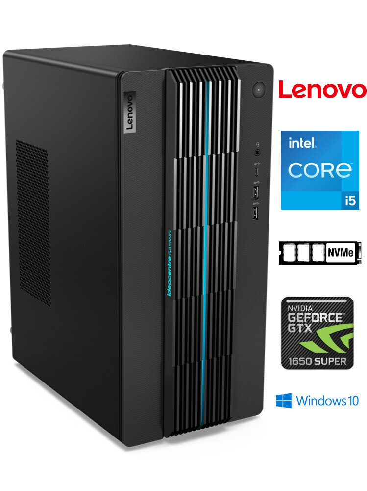 IdeaCentre Gaming 5 i5-12400F 16GB 512GB SSD GTX 1660 SUPER Windows 11 Stacionārais dators cena un informācija | Stacionārie datori | 220.lv