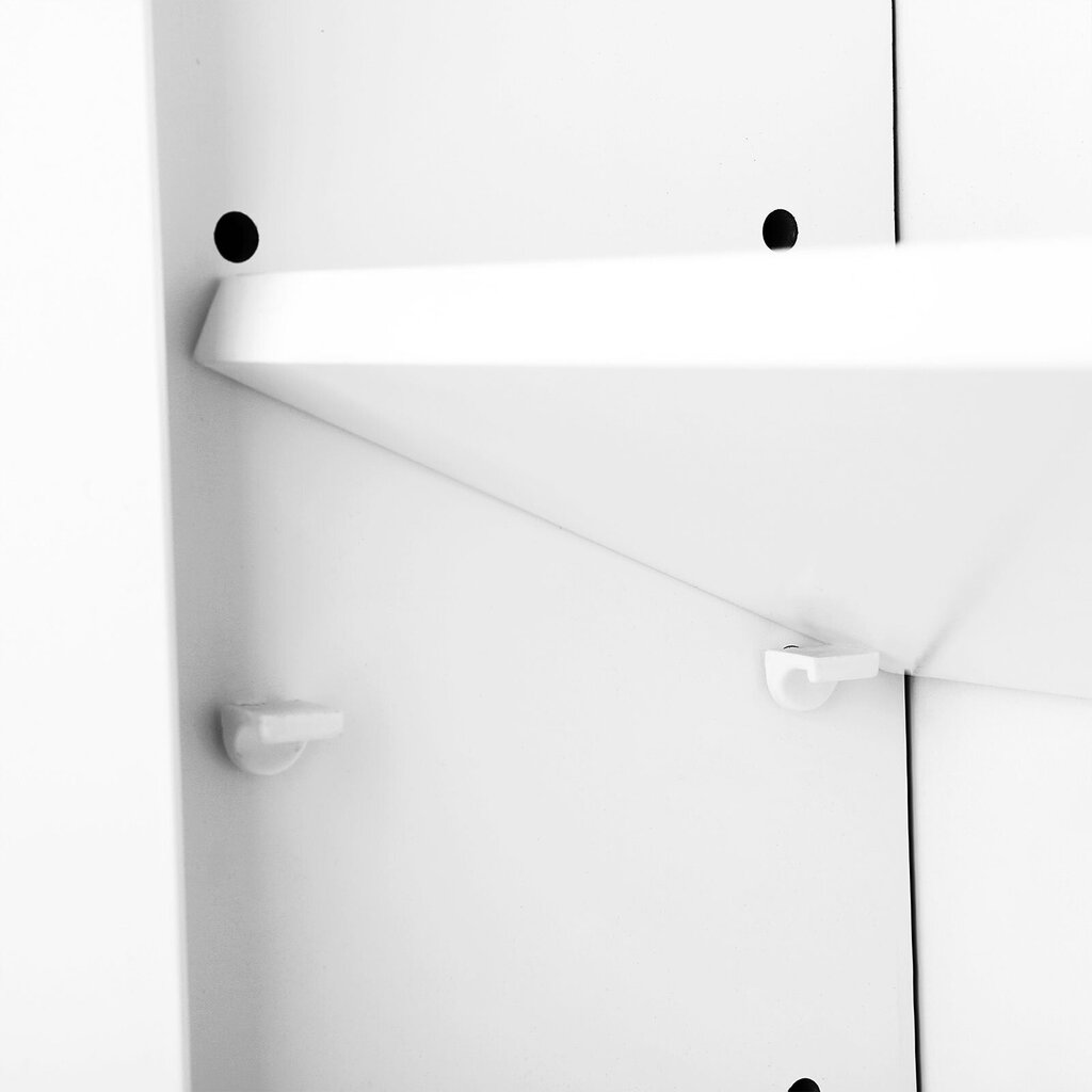 Vannas istabas skapis ar regulējamu augstumu 40 x 16 x 60 cm, balts cena un informācija | Vannas istabas skapīši | 220.lv