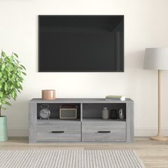 TV skapis, pelēks ozols, 100x35x40cm, koks cena un informācija | TV galdiņi | 220.lv