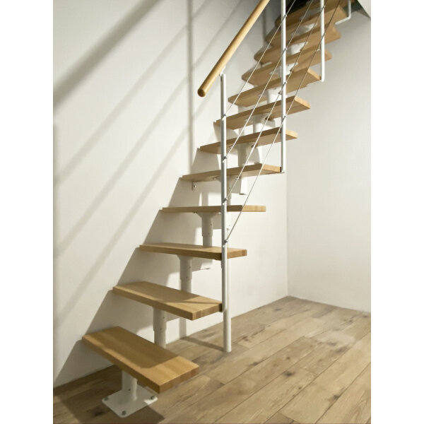 Moduļu kāpnes BOSTON DOLLE. Baltā. Komplektā augstums 228-300 cm цена и информация | Kāpnes | 220.lv