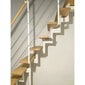 Moduļu kāpnes BOSTON DOLLE. Baltā. Komplektā augstums 228-300 cm цена и информация | Kāpnes | 220.lv