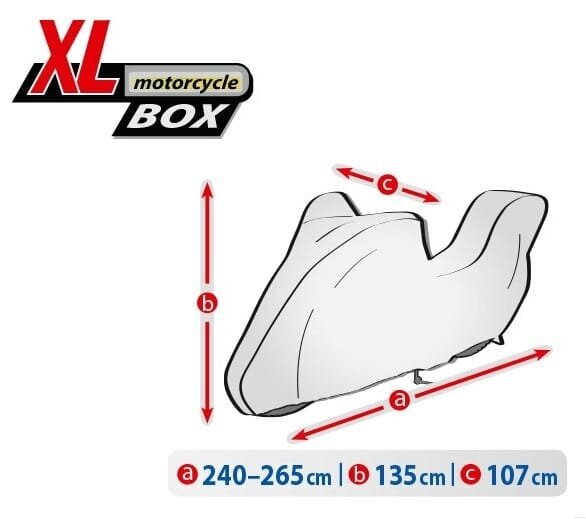 Trīsslāņu motocikla pārvalks ar bagāžas kasti XL Kegel-Blazusiak 5-4177-248-3020 cena un informācija | Moto piederumi | 220.lv