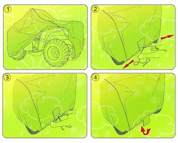 Kvadracikla pārvalks S Kegel-Blazusiak 5-4190-248-3020 cena un informācija | Moto piederumi | 220.lv