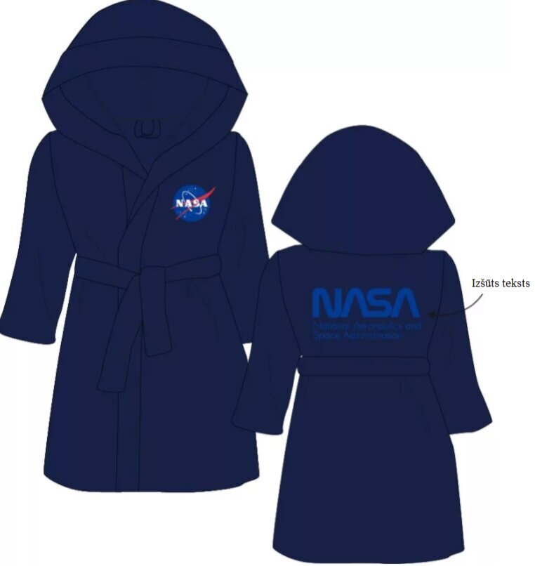 Bērnu/jauniešu halāts NASA цена и информация | Zēnu pidžamas, halāti | 220.lv