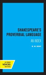 Shakespeare's Proverbial Language: An Index цена и информация | Рассказы, новеллы | 220.lv