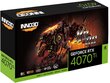 Inno3D GeForce RTX 4070 Ti X3 OC (N407T3-126XX-186148N) cena un informācija | Videokartes (GPU) | 220.lv