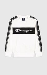 Champion bērnu sporta krekls 306328*WW001, balts 8054112990874 цена и информация | Свитеры, жилетки, пиджаки для мальчиков | 220.lv