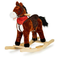 Лошадь-качалка, коричневая цена и информация | Игрушки для малышей | 220.lv