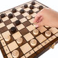 Koka šaha dambrete 2in1 Premium versijas koka lāde (31x31 cm) cena un informācija | Galda spēles | 220.lv