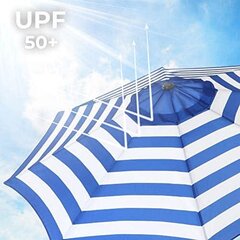 Складной зонт Ø 265 см с рукояткой GPU009Q01 цена и информация | Зонты, маркизы, стойки | 220.lv