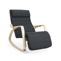 Šūpuļkrēsls LYY10G, pelēkā krāsā цена и информация | Кресла в гостиную | 220.lv