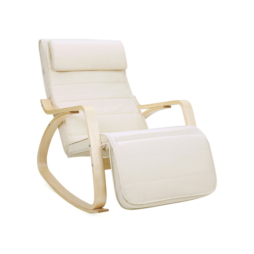 Šūpuļkrēsls LYY10M, bēšs цена и информация | Atpūtas krēsli | 220.lv