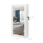 Stilīgs piekarināms juvelierizstrādājumu skapis - spogulis JBC51W 67x37x10,5 cm., balts cena un informācija | Spoguļi | 220.lv