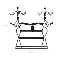 Стильная подставка для украшений JDS78B, черная цена и информация | Детали интерьера | 220.lv