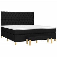 Кровать vidaXL, 160x200 см, черный цена и информация | Кровати | 220.lv